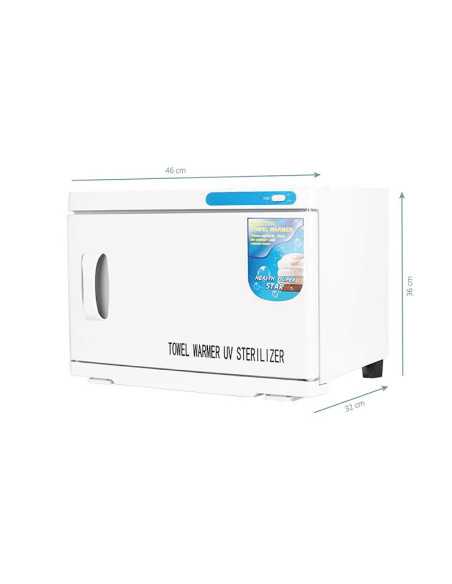 Aquecedor de toalhas com esterilizador UV-C 16 L branco