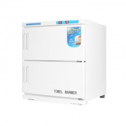 Handdoekwarmer met uv-c sterilisator 32 l dubbel wit 