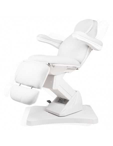 Basic 169 verstelbare elektrische cosmetische stoel wit