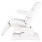 Basic 169 nastavljiv električni kozmetični stol bele barve