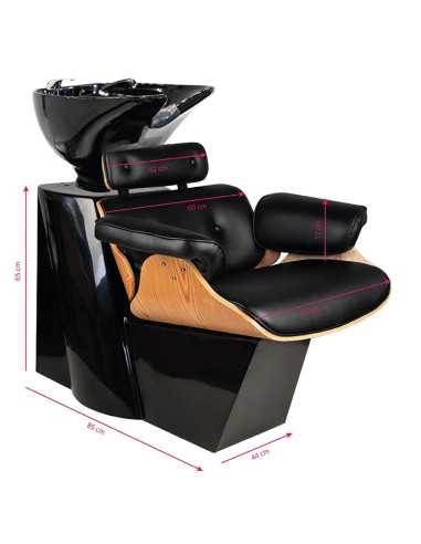 Contenitore per shampoo Florence nero B 