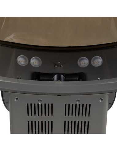 Casco de vapor plateado para peinar el cabello con ozono activo 