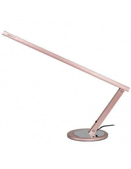 Lampa na biurko slim led różowe złoto