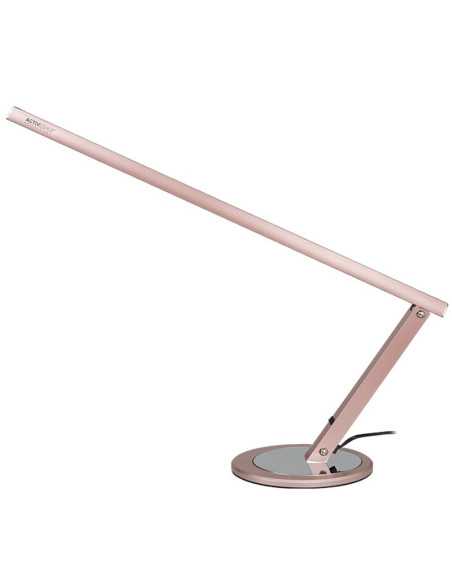 Lampa op biurko slim led różowe złoto