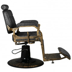 Boss barber chair old black leather 
