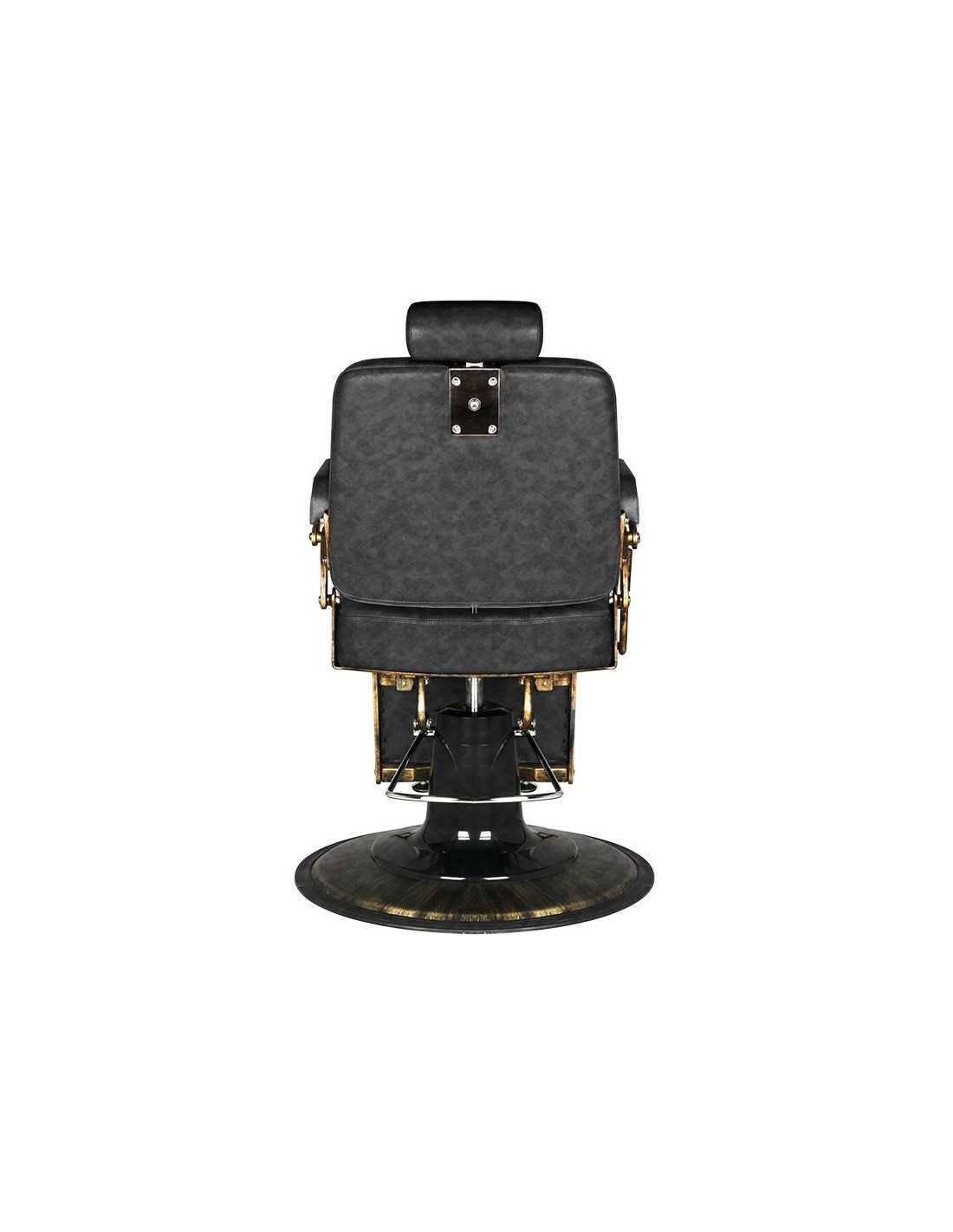 Poltrona da barbiere BOSS Old Black Leather Legend – Vintage & Precision Pro