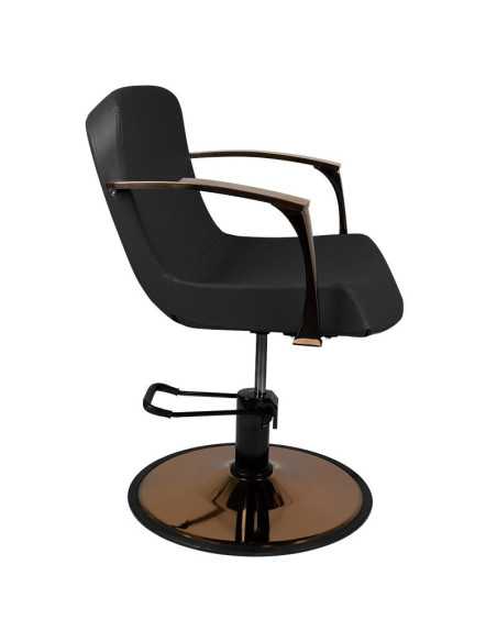 Fauteuil de coiffure bolonia cuivre noir 
