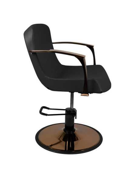 Fauteuil de coiffure bolonia cuivre noir