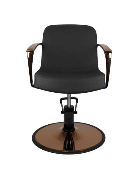 Fauteuil de coiffure bolonia cuivre noir 