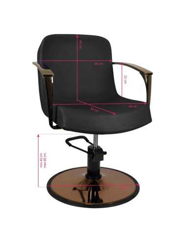 Sedia stile bolonia nero rame 