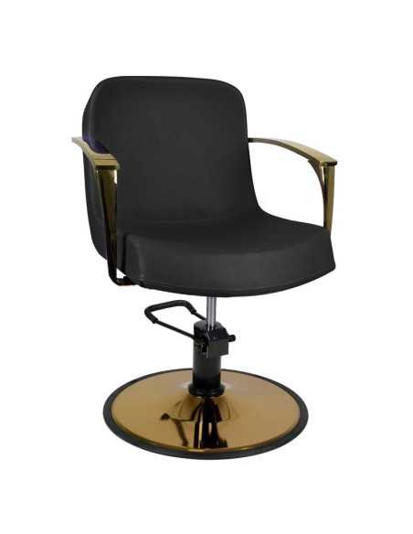Sillón de peluquería Bolonia dorado negro 