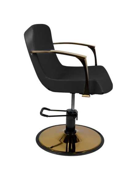 Fauteuil de coiffure bolonia gold noir 