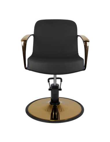 Sillón de peluquería Bolonia dorado negro 