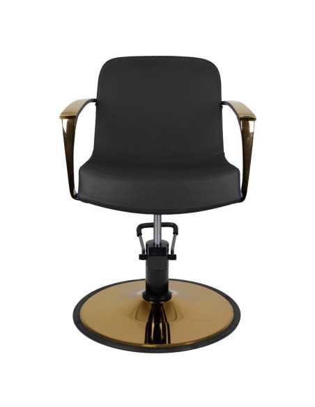 Sillón de peluquería Bolonia dorado negro 
