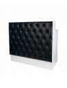 Black and white chesterfield style reception desk counter 