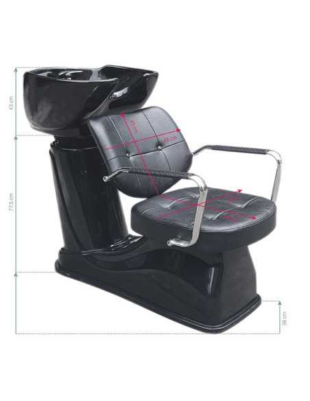 Vigo black shampoo tray 