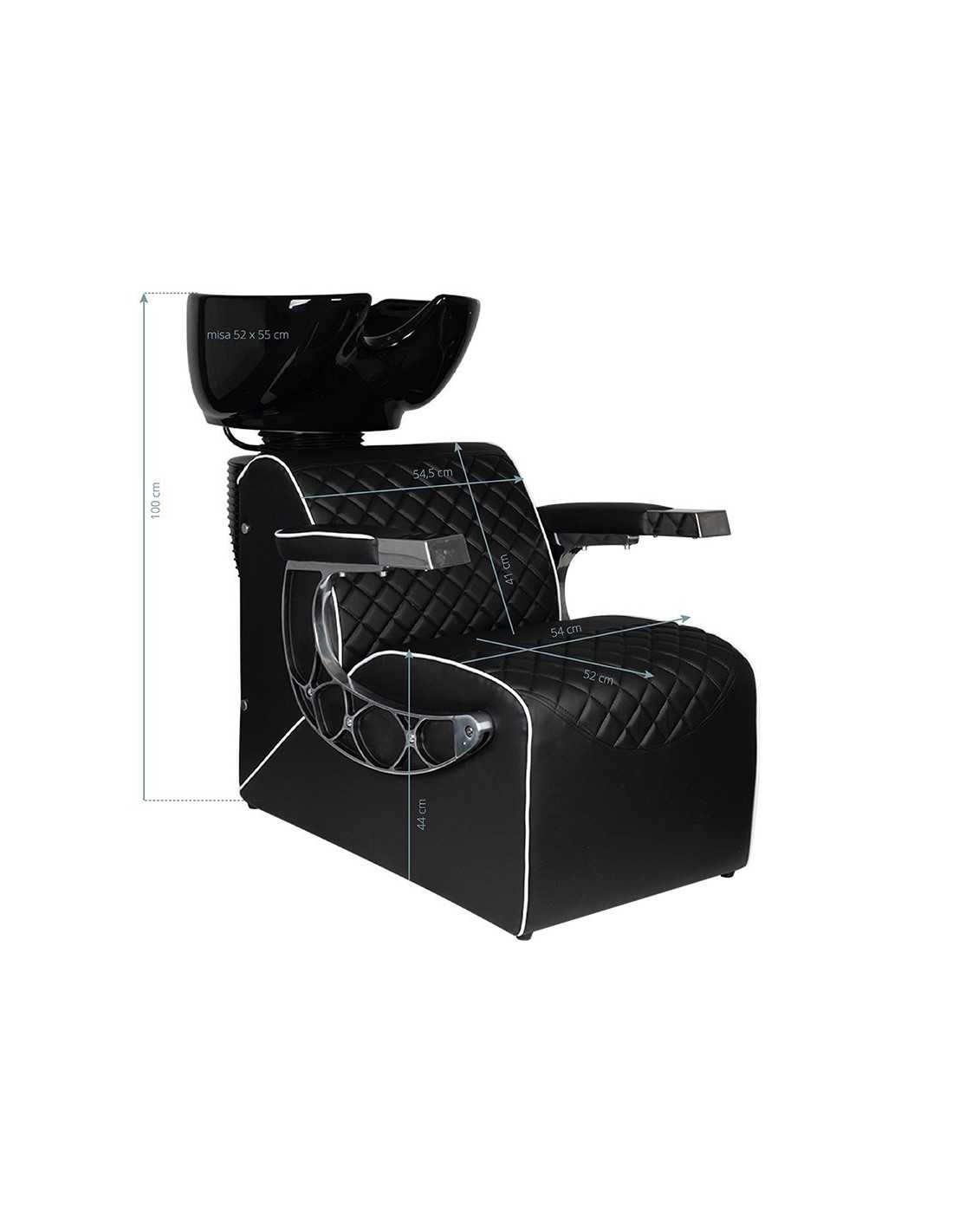 Simone black shampoo basin