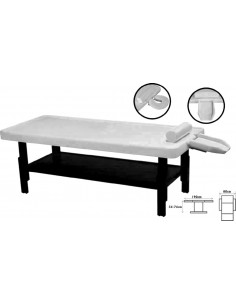 Črno bela miza za ajurvedsko masažo