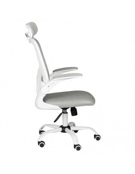 Fotel biurowy max comfort 73h biało - szary