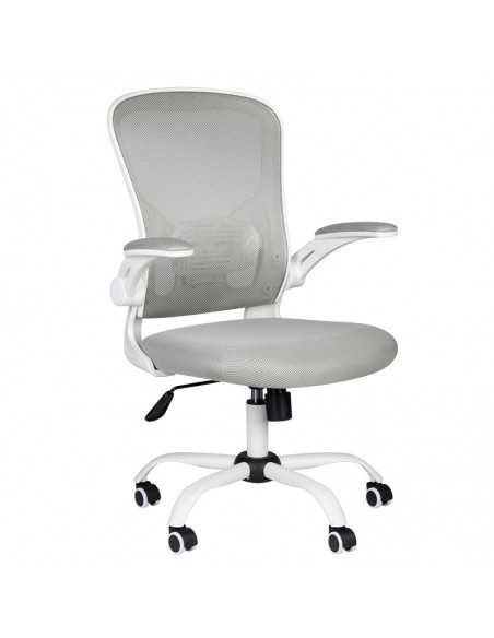 Chaise de bureau confort 73 blanc - gris