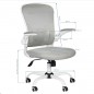 Bürostuhl Komfort 73 weiß - grau