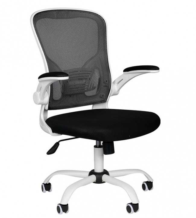 Chaise de bureau confort 73 blanc - noir