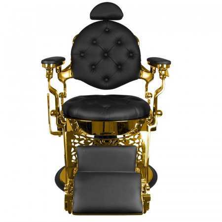FAUTEUIL BARBIER GIULIO OR NOIR 