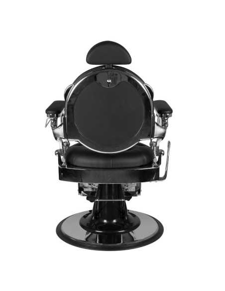 Fauteuil barbier giulio argent noir 