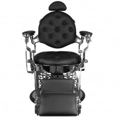 Giulio barber chair black silver 