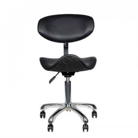 Stool on wheels 1637 black