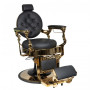 FAUTEUIL BARBIER CLAUDIUS OR NOIR 