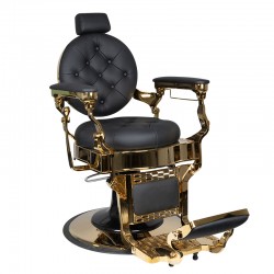 Claudius barber chair black gold