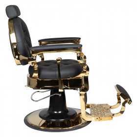 Claudius barber chair black gold  2
