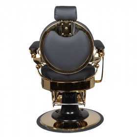 Fauteuil Coiffure Barbier 132928 FAUTEUIL BARBIER CLAUDIUS OR NOIR