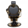 Fauteuil Coiffure Barbier 132928 FAUTEUIL BARBIER CLAUDIUS OR NOIR