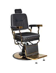 Fauteuil barbier filippo or noir 