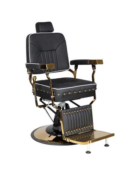 Filippo barber chair black gold 