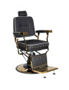 Fauteuil barbier filippo or noir 