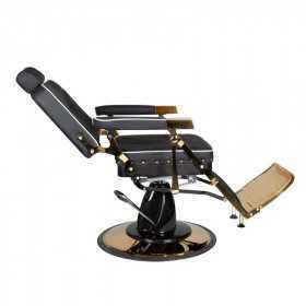 Filippo barber chair black gold