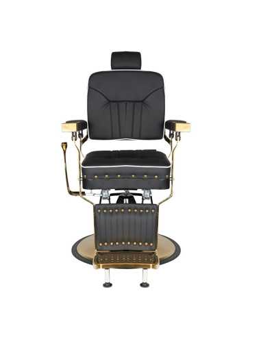 Poltrona da barbiere Filippo Gold Black – Elegante trono professionale