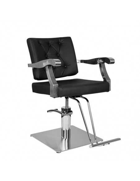 Lyon black hairdressing chair
