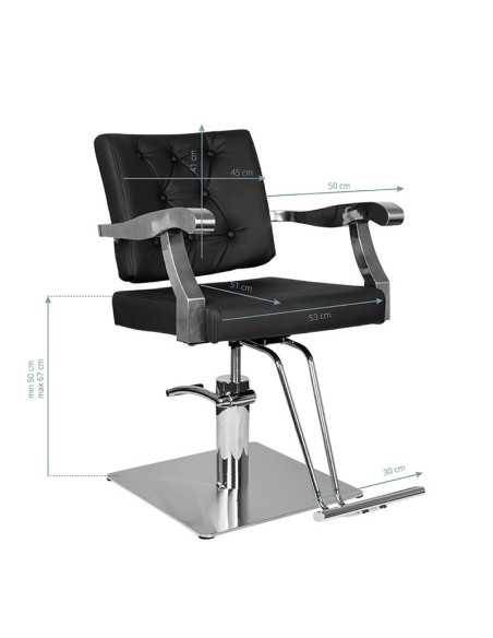 Fauteuil de coiffure lyon noir 