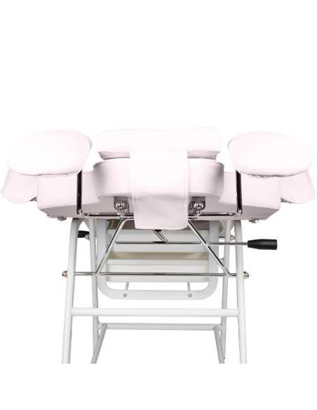 Sillón de tratamiento de pestañas rosa Ivette 