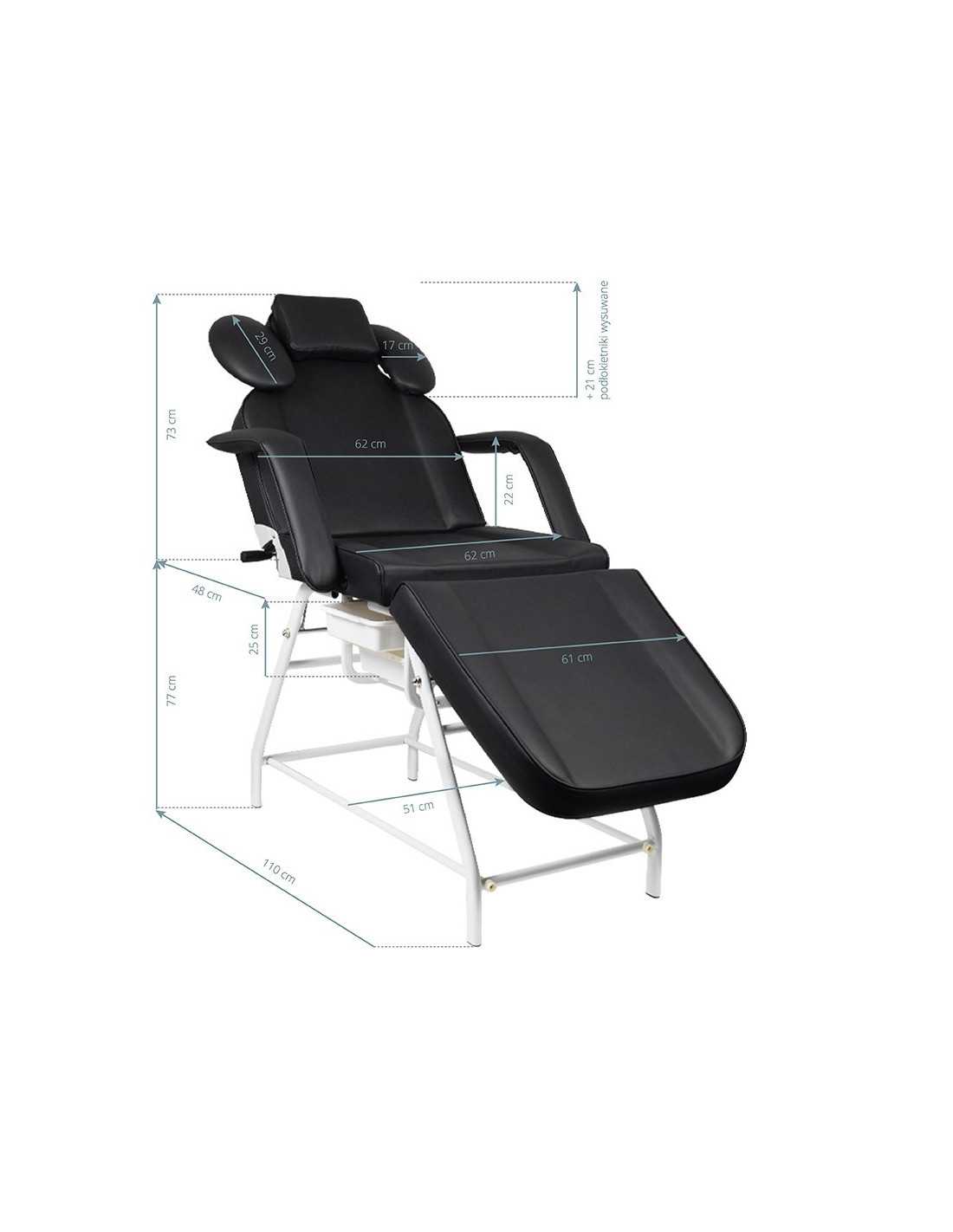 Ivette black eyelash care chair