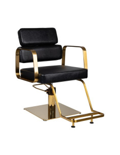 Fauteuil de coiffure porto or noir 