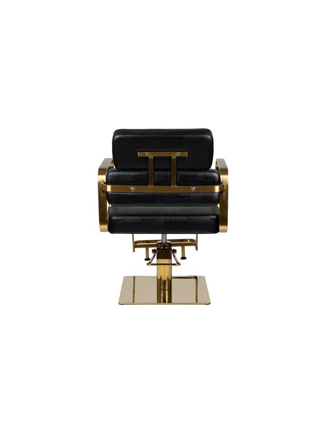 Porto gold black hairdressing chair {attributes}