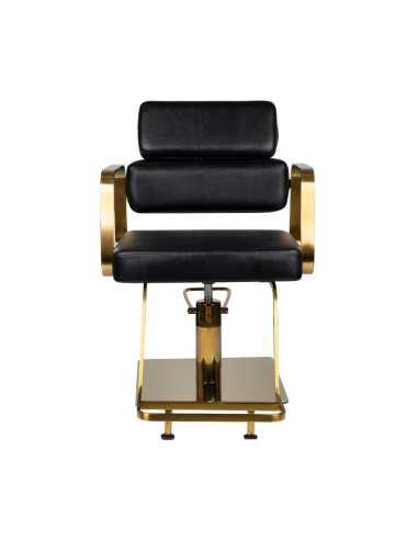 Sedia stile porto nero oro 