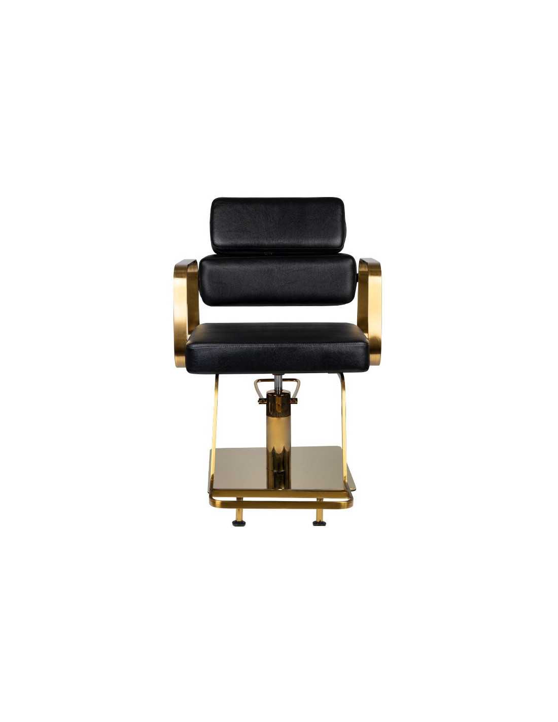 Porto gold black hairdressing chair {attributes}