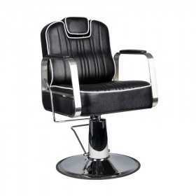 Fauteuil barbier noir matteo 