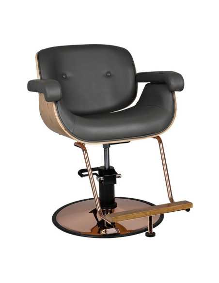 Fauteuil de coiffure tuluza noir bois {attributes}